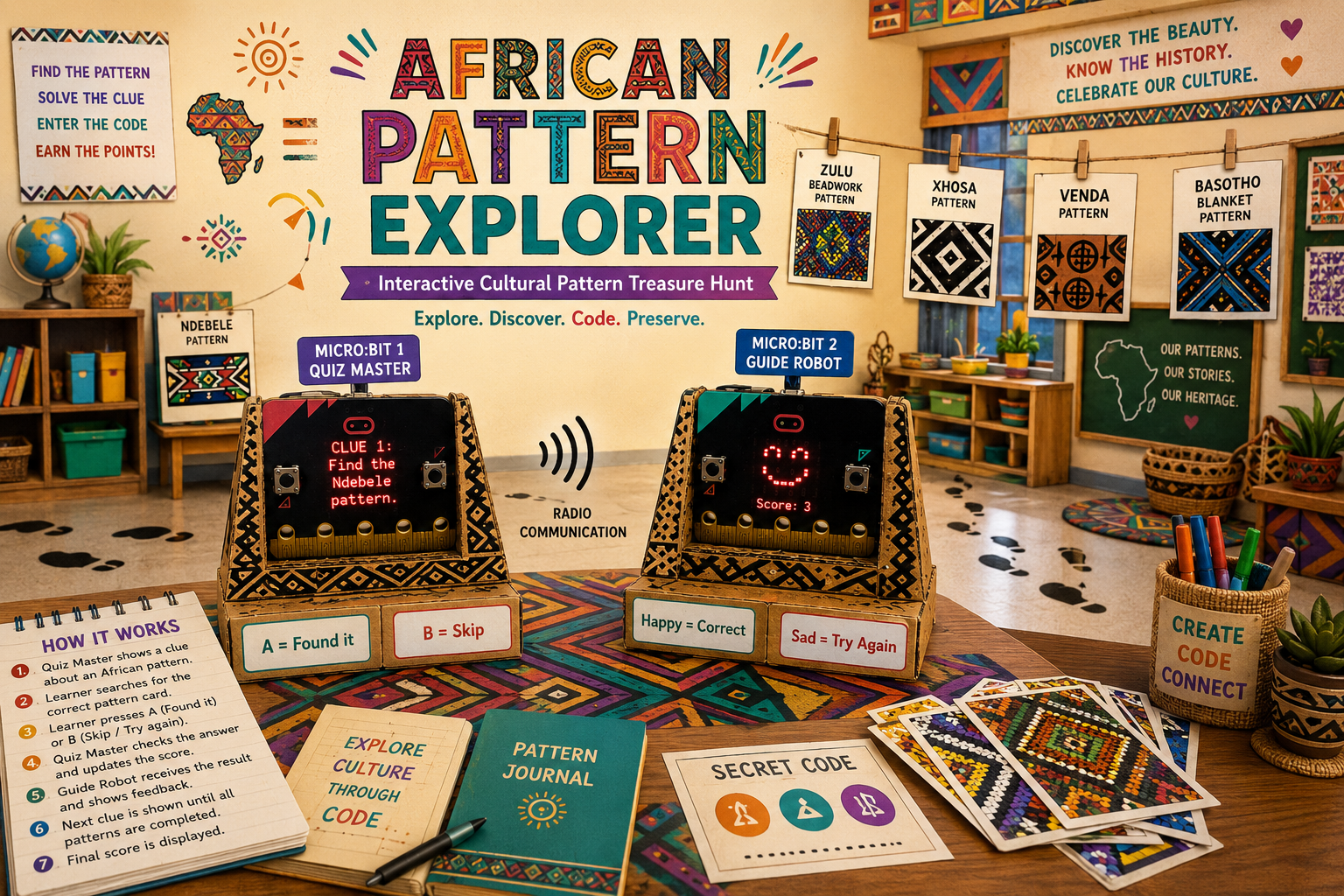 Robots Meet Culture: Africa Pattern Explorer
