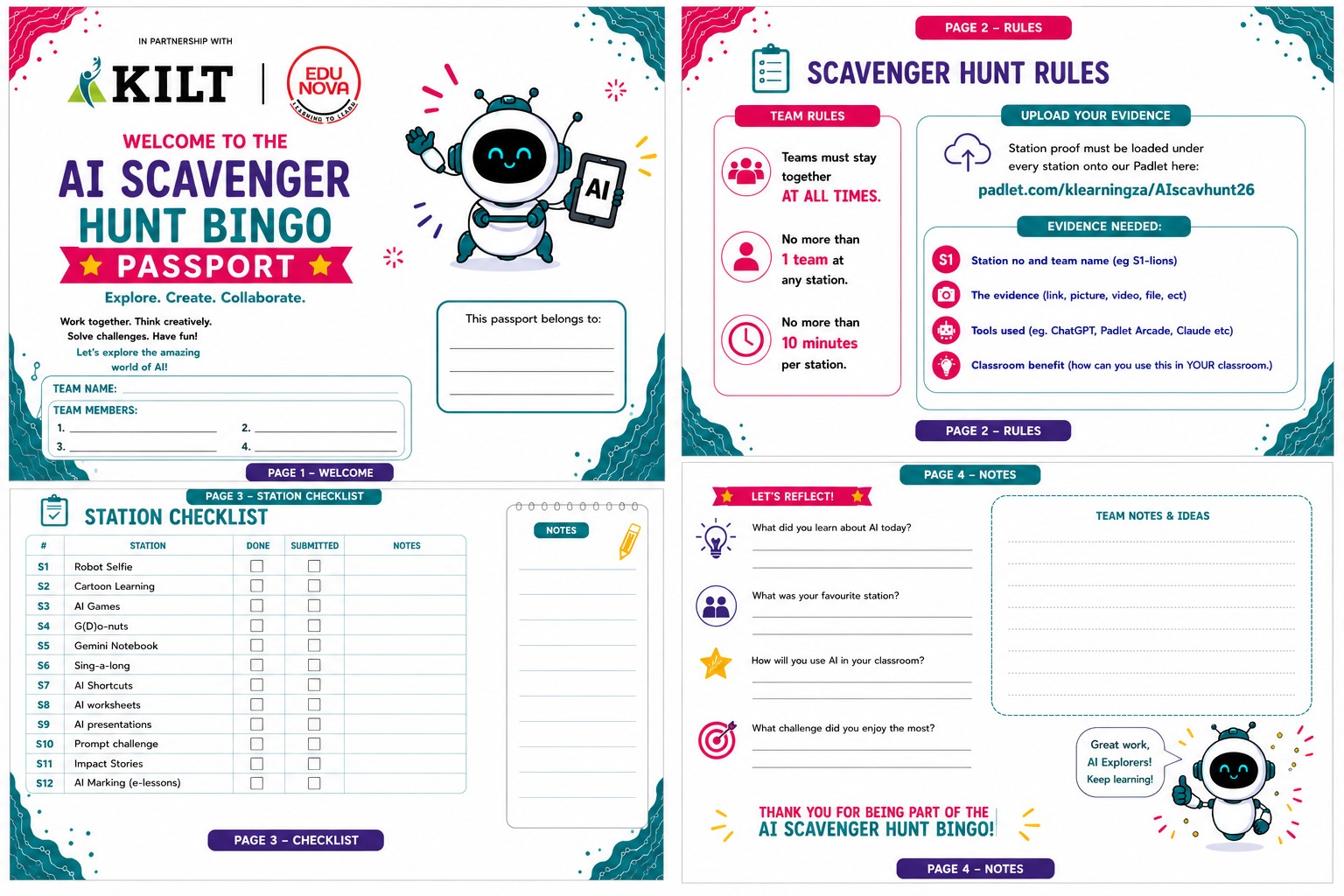 Welcome to our AI Scavenger Hunt Bingo!